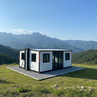 Contenedor Marítimo Modificado de Construcción Rápida, Expandible de 40 y 20 Pies, Casa Móvil de 5 Dormitorios y Edificio de Oficinas en Venta
