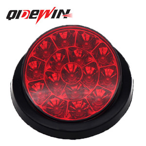 Feu arrière rond Qidewin à 16 LED, 12V, universel pour camion, fourgonnette, feu de freinage multifonction, T-16 - Product Image 5