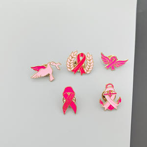 Broche de Listón Rosa, Insignia Internacional de Prevención del VIH/SIDA y Cáncer de Mama, Logotipo Promocional, Broche de Goteo de Aceite para Promoción del Cuidado del Cáncer de Mama - Product Image 2