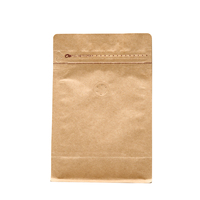 Pochette en papier kraft biodégradable imprimée sur mesure, avec fermeture à clip, pour les boules de chocolat