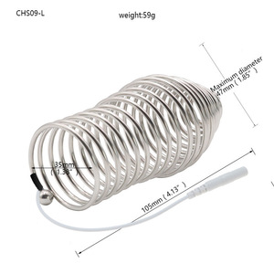 Set Sex Toy per uomo e donna Shock elettrico gabbia del pene e spina anale con vestibolo posteriore - Product Image 3