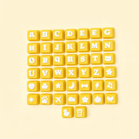 Keycap Cetak 3D DIY Huruf Nama Kustom PLA Keycap Fidget Clicker Tombol Mekanik Liontin Mainan Pereda Stres Gantungan Kunci Hadiah