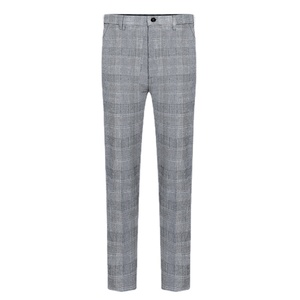 Completo da uomo <span class=keywords><strong>gilet</strong></span> pantaloni Boutique Fashion Classic Plaid abito da ufficio da uomo abito da sposa da <span class=keywords><strong>sposo</strong></span> - Product Image 5