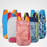 Sac à dos de sport 10L en gros, imprimé sur toute la surface, léger, imperméable, en polyester, pour l'extérieur, avec logo personnalisé, faible MOQ, cadeau promotionnel