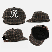 Casquette de baseball en feutre à 5 panneaux, style hip-hop, avec logo personnalisé brodé en 3D, profil moyen, pour marques de streetwear vintage