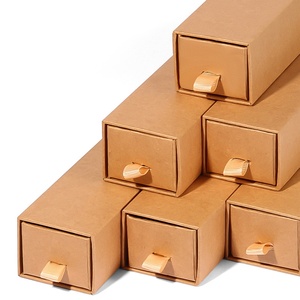 <b>Cardboard</b> Paper Jewelry <b>Box</b> <b>Long</b> Rectangle Paperboard Drawer Style Jewelry Gift <b>Box</b> Jewelry <b>Box</b> with Custom logo - Product Image 4