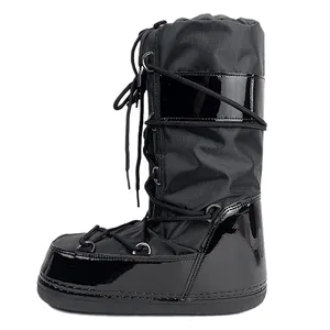 高品质原装冬靴男女定制雪地靴全黑颜色冬鞋