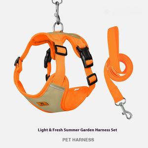 Laisse pour chien de petite et moyenne taille laisse de poitrine pour animaux de compagnie type de laisse perméable à l'air Poitrine et dos pour animaux de compagnie - Product Image 4
