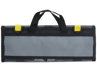 Sac à dos noir mystique imperméable en TPU/PVC, léger, portable, unisexe, avec bandoulière réglable pour leurres de pêche