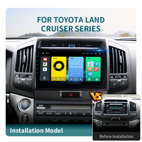 9 "/10.1" Android Dernière Version Auto Radio Carplay Unité Principale Stéréo pour Toyota Land Cruiser USB Amplificateur DVD DSP OBD2 TPMS RGB