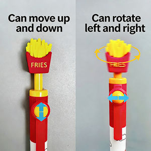 Bút gel xoay hình nhân vật hoạt hình dễ thương, kim loại 0.5mm, giảm stress, dành cho học sinh, có thể in ấn - Product Image 4