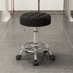Nouveau Fauteuil de Barbier Commercial Moderne Haut de Gamme en Cuir et Acier Inoxydable, Inclinable et Réglable en Hauteur – Vente Flash - Product Image 3
