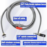 Kit de buse de pulvérisation à injection en aval à longue portée pour nettoyeur haute pression réglable 4-4,5 GPM