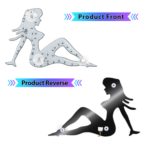 Coppia di Luci <span class=keywords><strong>LED</strong></span> RGB Decorative per Parafango Camion, Lampada Ambientale con Telecomando USB, Adesivo Luminoso per Parabrezza Anteriore e Posteriore - Product Image 2