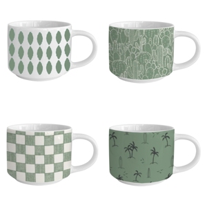 Taza de Café Latte de Cerámica con Elegante Diseño Verde, Apta para Lavavajillas, Ideal para Regalos Empresariales, Venta Caliente de Fábrica - Product Image 6