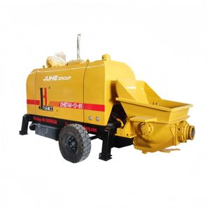 Pompe à béton sur remorque de 40 mètres cubes, moteur diesel chaud JIUHE de Chine, pompe à ciment, pompe à coulis à vendre - Product Image 1