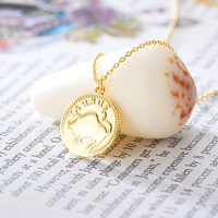 Collar de Plata de Ley 925 de Excelente Calidad, Chapado en Oro de 14K, con los 12 Signos del Zodiaco, Collar de Tauro