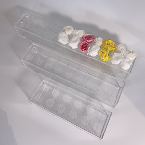 Yageli Usine Personnalisé Acrylique Boîte À Fleurs Long Rectangle Vase Rectangulaire Floral Pièce Maîtresse pour Table À Manger - Product Image 6