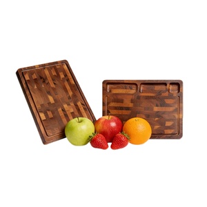 <span class=keywords><strong>Planche</strong></span> à découper en bois d'acacia, <span class=keywords><strong>planche</strong></span> à découper à grain de bord avec rainure pour le jus, réversible <span class=keywords><strong>et</strong></span> compatible avec les couteaux, pour les réceptions, la cuisine - Product Image 1