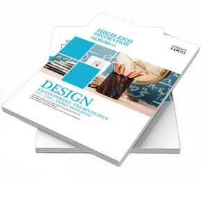 Instruksi kertas iklan perusahaan kustom selebaran lipat katalog layanan cetak brosur khusus