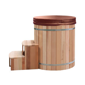 Keya Neues <span class=keywords><strong>Design</strong></span> Rundes Holz-Eisbad für Erholungstherapie – Großes Eisbadewanne - Product Image 2