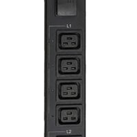 PDU intelligent industriel 80A triphasé 415V 240V C19 12 prises avec disjoncteur magnétique hydraulique, IPDU mesuré et commuté pour serveur HPC AI GPU