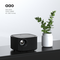 Proyector de Video Multimedia YG491 Full HD 4K con Enfoque Automático Keystone, 450 Lúmenes Ansi, Proyector de Video Inteligente Android 4k 1080p