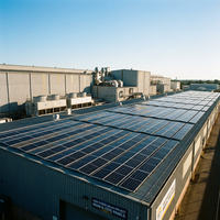 Panneau solaire haute performance, adapté à l'installation sur toiture et sur terrain, OEM/ODM, industrie et commerce, retour sur investissement élevé