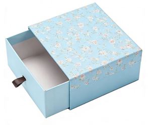 Luxury Recycled Paper Square Sliding Magnetic Closure Packaging Box UV Coated Earring Ring Pendant Jewelry Gift Drawer Box Foam - Product Image 5