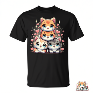 Camiseta con Diseño de Gatos Kawaii, Linda y Promocional - Product Image 2