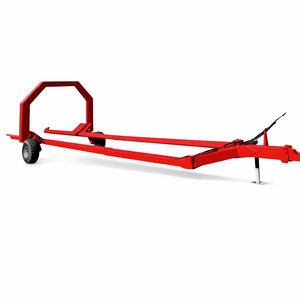 Remorque de ramassage et de transport automatique de balles rondes hydrauliques 9JYY-2.5 Chargeur de balles de foin pour la collecte d'ensilage d'herbe - Product Image 1