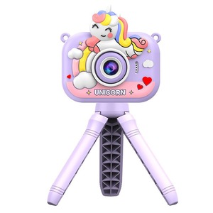 Y6 Kids Digital Camera Cartoon Design Portable Tripod With Unicorn Theme For Children Photography Gift - Product Image 5