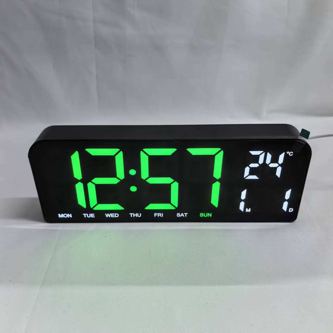 black shell with green white light