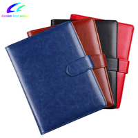 Longli Da0016 Carnet de notes à spirale en cuir PU avec logo personnalisé OEM, 80 feuilles, plusieurs tailles, style imprimé, à feuilles mobiles