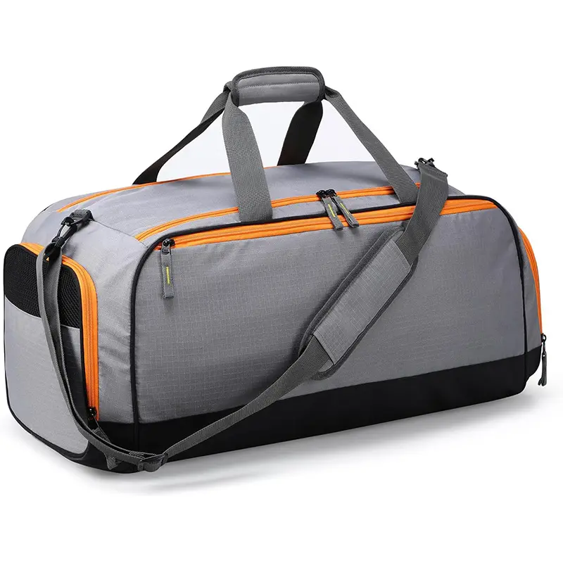 Mochila deportiva ajustable para gimnasio y baloncesto, bolsa de mano de nailon impermeable para almacenamiento de equipaje, bolsa de lona de viaje grande