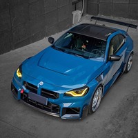 Lèvre avant en fibre de carbone sèche style MP pour BMW M2 G87, séparateur de pare-chocs avant, modifications extérieures