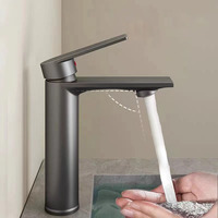 Vente en gros Robinet mitigeur de lavabo moderne pour salle de bain Robinets de lavabo eau chaude et froide pour robinet de lavabo à levier unique
