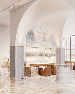 Gabinete de joyería de lujo personalizado vitrina de exhibición de joyería de cristal diseño de sala de exposición de joyería moderna para Centro Comercial - Product Image 1