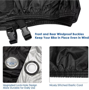 Tas Penyimpanan Luar Ruangan Anti Debu Anti Air Anti UV Pelindung dari Sinar Matahari Bahan Oxford Berkualitas Tinggi untuk Sepeda Motor Warna & Logo Dapat Disesuaikan - Product Image 2