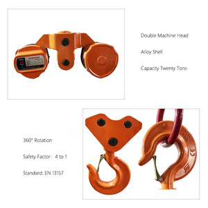 KAWASAKI CK รอกโซ่มือสำหรับงานหนัก20T 3ม. G80โซ่เหล็กป้องกัน IP56สำหรับวัสดุก่อสร้างร้านค้าเครื่องมือเหมืองที่ใหม่ - Product Image 4