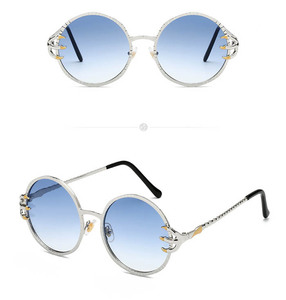 Stile Punk Artiglio di metallo di spessore con la montatura nera <span class=keywords><strong>occhiali</strong></span> da sole con trasparente oceano pezzi <span class=keywords><strong>occhiali</strong></span> da sole - Product Image 1