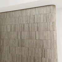 3D MCM Pierre Flexible Travertin Pilier Moderne Décoration Murale Extérieure Carreaux Imperméables Hôtel Brique Garantie 5 Ans