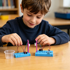 ชุดสัญญาณเตือนระดับน้ำ DIY ของเล่นวิทยาศาสตร์ STEAM สำหรับเด็ก ชุดทดลองวงจรฟิสิกส์ โครงการประดิษฐ์สร้างสรรค์เพื่อการศึกษา - Product Image 4