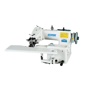 Máquina de Coser Industrial Zoyer ZY 601 de Una Aguja, Tipo Cadena, Puntada Invisible, Recortadora de Bordes, Semiautomática, de Base Plana - Product Image 3