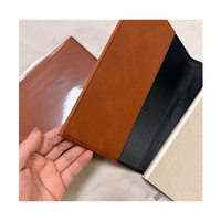 Carnet A5 en similicuir laserable, couverture rigide, vierge, réutilisable, en cuir PU, idéal pour cadeaux d'entreprise
