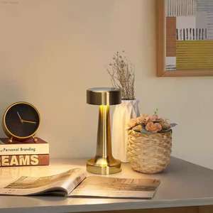 Lampe d'ambiance de café minimalement rétro, lampe de table, lampe de table de barre de charge USB tactile - Product Image 1