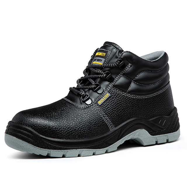 BX09-Men's Mid Cut Anti-Slip Safety Shoes for Construction Industrial Work Workers for Heavy Duty