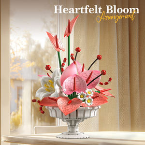 Set de 820 Piezas de Bloques de Construcción para Arreglos Florales, Lirios y Anturios, Decoración para el Hogar, Aprendizaje STEM, Habilidades Motoras Finas, Regalo - Product Image 2