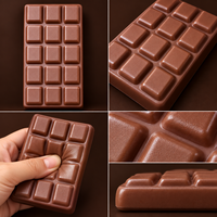 Jouet souple en forme de barre de chocolat en PU, nouveauté, pour décoration de bureau, unisexe, à partir de 14 ans