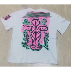 Venta Directa de Fábrica, Camisetas Modernas con Estampado de Animales y Estrellas de la Serie NFC, 260g, 100% Algodón, Estilo Japonés, Corte Regular para Hombre - Product Image 4